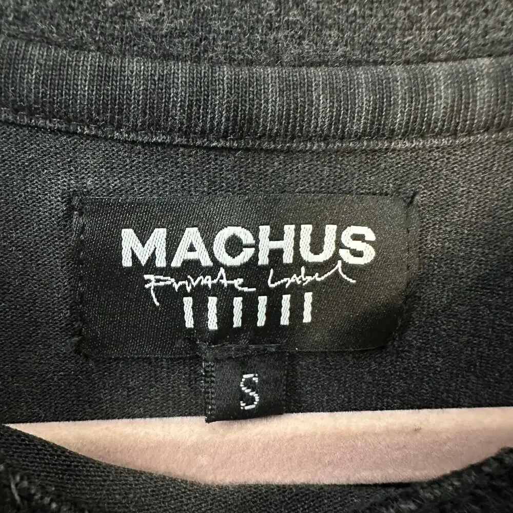 Machus Private Label Men’s Oversized T Shirt Washed Black Size Small - Picture 4 of 5